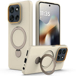 Til Motorola Edge 70 Pro 5G / Edge 70 Pro+ 5G Magnetisk cover Roterende ringstøtte TPU + PC-bagcover