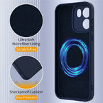 For OnePlus Nord CE6 5G Magnetic Case Anti-Drop Liquid Silicone Phone Cover with Lanyard