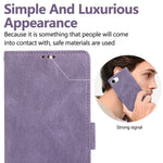 Til iPhone 17e / 16e cover U-formet dekoration magnetisk sideklap pung læder telefoncover med håndledsrem