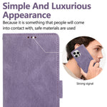 For iPhone 16 Pro Case U-Shape Decoration Magnetic Side Clasp Wallet Leather Phone Cover with Wrist Strap