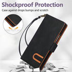 For Samsung Galaxy Z Fold8 Ultra Case U-Shape Decoration Magnetic Side Clasp Wallet Leather Phone Cover with Wrist Strap