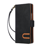 For Samsung Galaxy Z Fold8 Ultra Case U-Shape Decoration Magnetic Side Clasp Wallet Leather Phone Cover with Wrist Strap