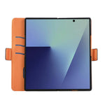 For Samsung Galaxy Z Fold8 Ultra Case U-Shape Decoration Magnetic Side Clasp Wallet Leather Phone Cover with Wrist Strap