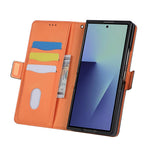 For Samsung Galaxy Z Fold8 Ultra Case U-Shape Decoration Magnetic Side Clasp Wallet Leather Phone Cover with Wrist Strap