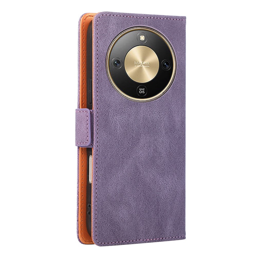 For Honor X70 5G  /  X9d 5G  /  Magic8 Lite 5G Case U-Shape Decoration Magnetic Side Clasp Wallet Leather Phone Cover with Wrist Strap