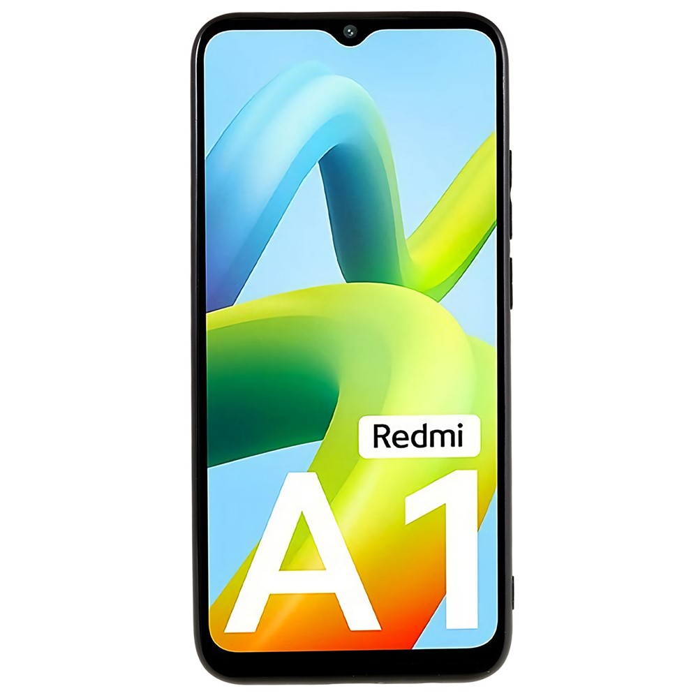 Xiaomi Redmi A1 4G / A2 4G Stötdämpande Flexibelt TPU mobilskal Svart Matt Ultratunt Halkfritt Mobilmobil Baksida