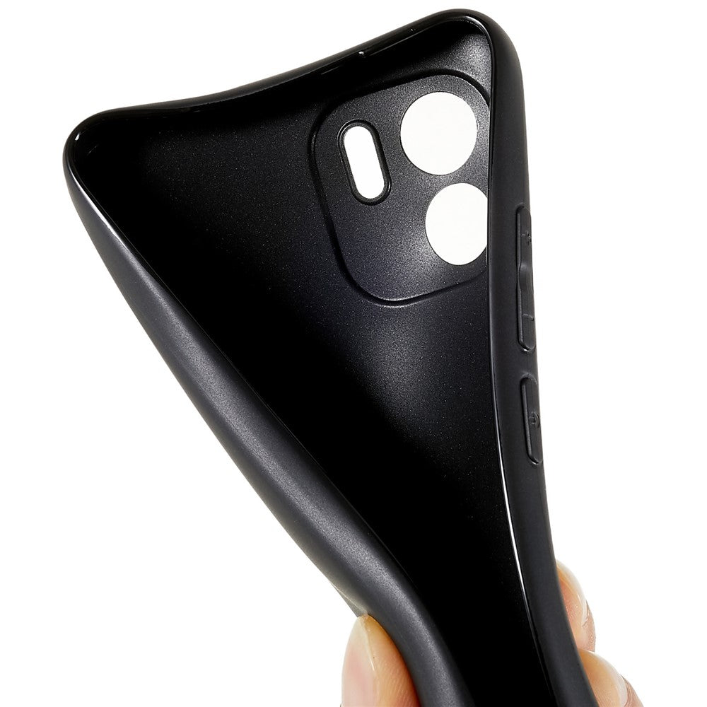 Xiaomi Redmi A1 4G / A2 4G Stötdämpande Flexibelt TPU mobilskal Svart Matt Ultratunt Halkfritt Mobilmobil Baksida