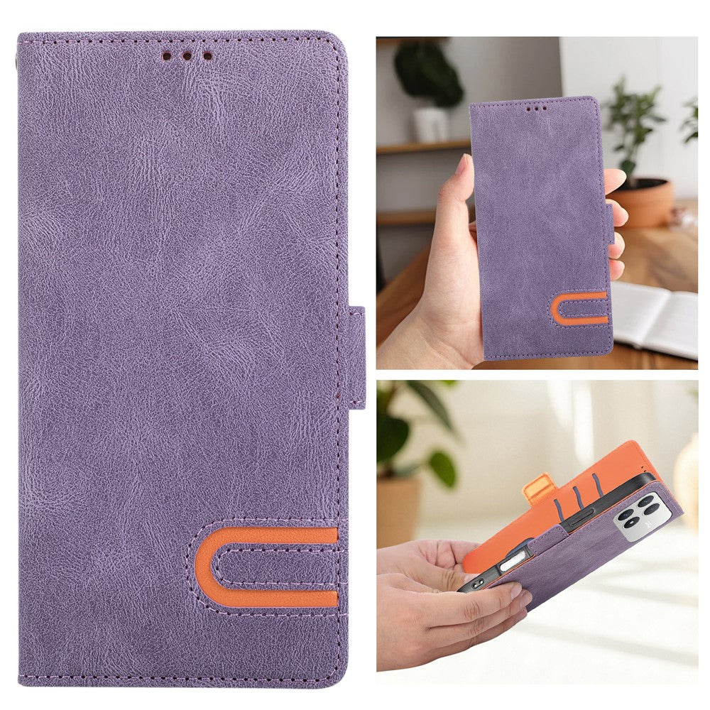 For Xiaomi Poco F8 Pro 5G  /  Redmi K90 5G Case U-Shape Decoration Magnetic Side Clasp Wallet Leather Phone Cover with Wrist Strap