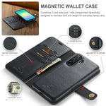 DG.MING for Samsung Galaxy A27 5G Leather Wallet Case Detachable 2 in 1 Split Leather Phone Cover