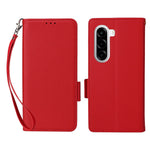 Telefoncover til OnePlus Nord CE6 Lite 5G / Turbo 6X 5G / Realme P4x 5G, Wallet lædercover med litchi-tekstur og håndledsrem