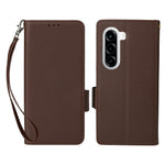 Telefoncover til OnePlus Nord CE6 Lite 5G / Turbo 6X 5G / Realme P4x 5G, Wallet lædercover med litchi-tekstur og håndledsrem