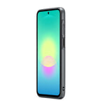 DG.MING For Samsung Galaxy A27 5G Case PU Leather Covered PC + TPU Hybrid Phone Shell