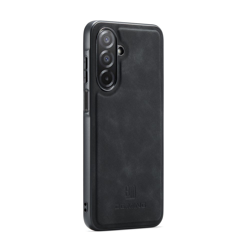 DG.MING For Samsung Galaxy A27 5G Case PU Leather Covered PC + TPU Hybrid Phone Shell