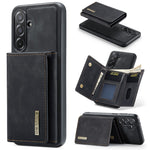 DG.MING M1 Series for Samsung Galaxy A27 5G Phone Case PU + TPU + PC Back Cover with Magnetic Tri-Fold Wallet Kickstand
