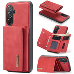 DG.MING M1 Series for Samsung Galaxy A27 5G Phone Case PU + TPU + PC Back Cover with Magnetic Tri-Fold Wallet Kickstand