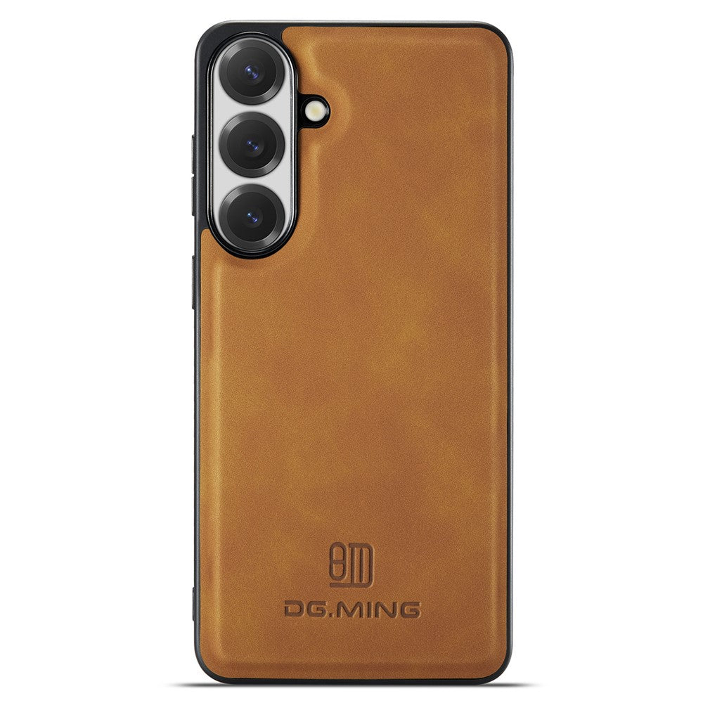 DG.MING Til Samsung Galaxy S26 FE Etui PU Læder Dækket PC + TPU Hybrid Telefoncover