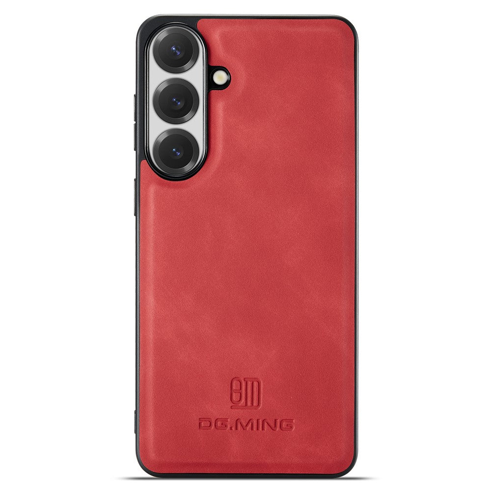 DG.MING Til Samsung Galaxy S26 FE Etui PU Læder Dækket PC + TPU Hybrid Telefoncover