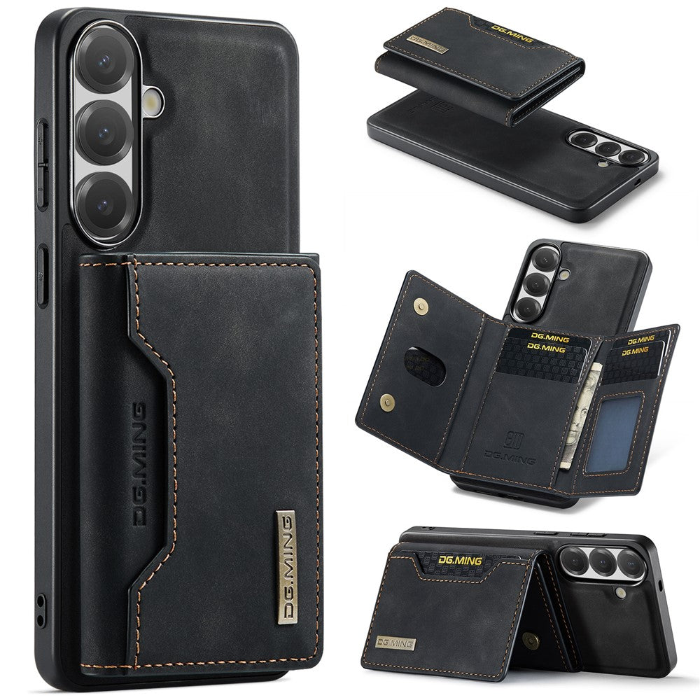 DG.MING M2-serien til Samsung Galaxy S26 FE Magnetisk etui PU + PC + TPU Telefoncover Aftagelig Pung Stander