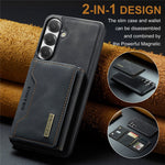 DG.MING M2-serien til Samsung Galaxy S26 FE Magnetisk etui PU + PC + TPU Telefoncover Aftagelig Pung Stander