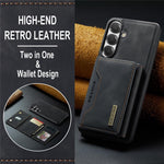 DG.MING M2-serien til Samsung Galaxy S26 FE Magnetisk etui PU + PC + TPU Telefoncover Aftagelig Pung Stander