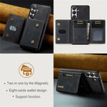 DG.MING M2-serien til Samsung Galaxy S26 FE Magnetisk etui PU + PC + TPU Telefoncover Aftagelig Pung Stander
