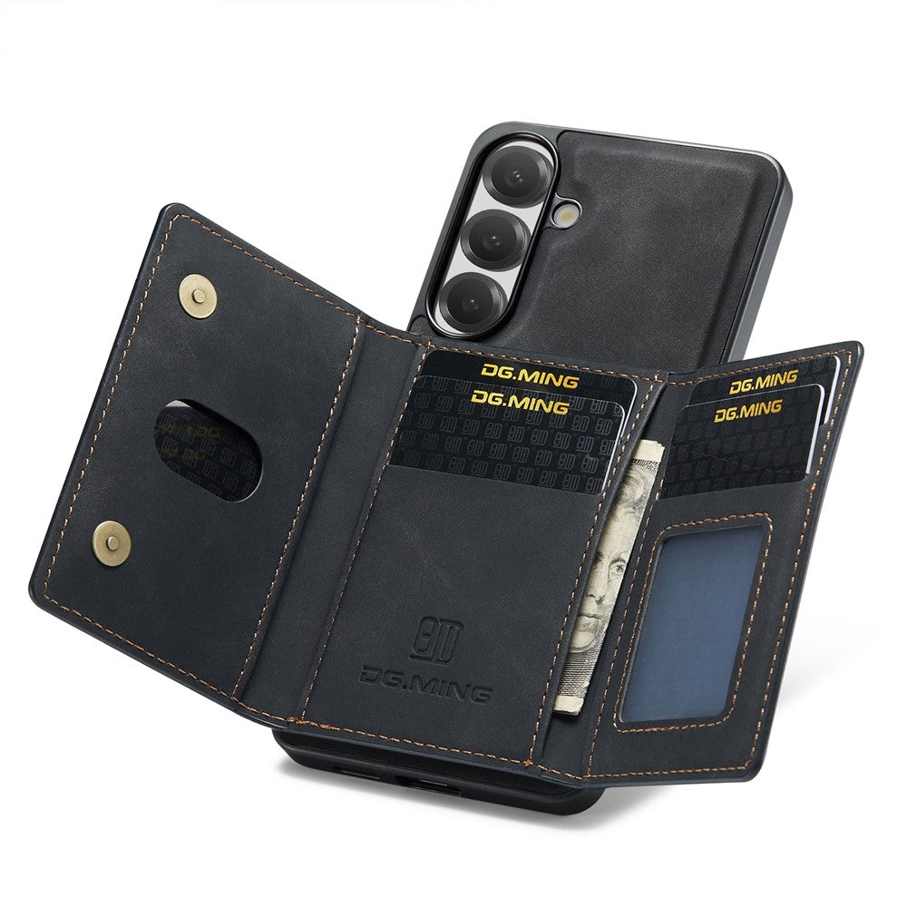 DG.MING M2-serien til Samsung Galaxy S26 FE Magnetisk etui PU + PC + TPU Telefoncover Aftagelig Pung Stander