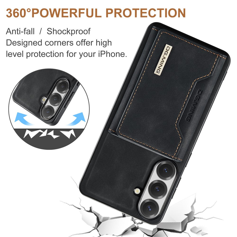 DG.MING M2-serien til Samsung Galaxy S26 FE Magnetisk etui PU + PC + TPU Telefoncover Aftagelig Pung Stander