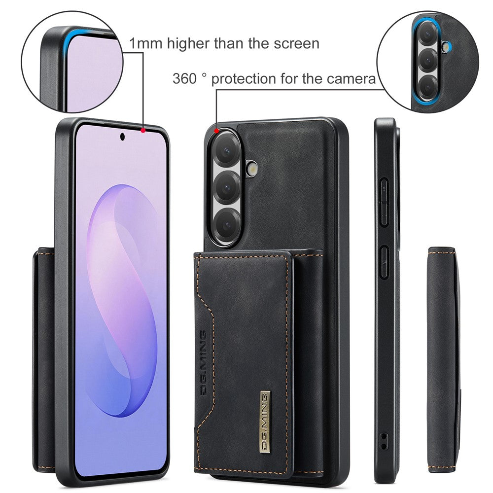 DG.MING M2-serien til Samsung Galaxy S26 FE Magnetisk etui PU + PC + TPU Telefoncover Aftagelig Pung Stander