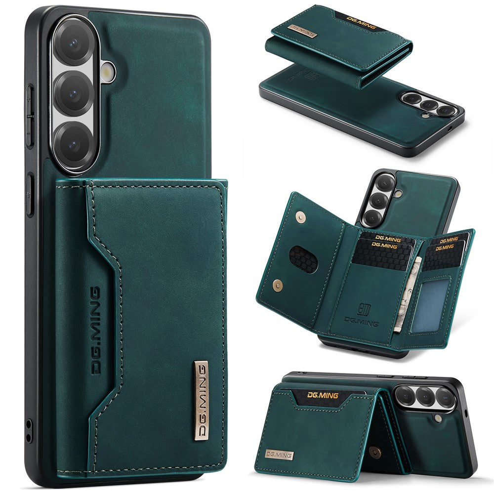 DG.MING M2-serien til Samsung Galaxy S26 FE Magnetisk etui PU + PC + TPU Telefoncover Aftagelig Pung Stander