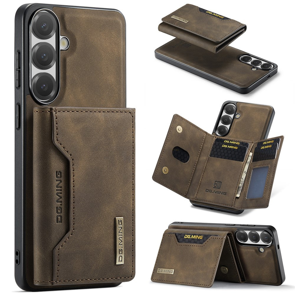 DG.MING M2-serien til Samsung Galaxy S26 FE Magnetisk etui PU + PC + TPU Telefoncover Aftagelig Pung Stander