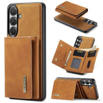 DG.MING M1 Series til Samsung Galaxy S26 FE Telefoncover PU + TPU + PC Bagsidecover med Magnetisk Trefoldet Pung Kickstand