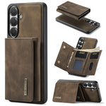 DG.MING M1 Series til Samsung Galaxy S26 FE Telefoncover PU + TPU + PC Bagsidecover med Magnetisk Trefoldet Pung Kickstand
