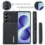 DG.MING M2 Series for Samsung Galaxy Z Fold8 Ultra Magnetic Case PU + PC + TPU Phone Cover Detachable Wallet Kickstand