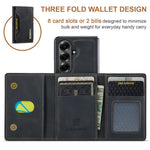 DG.MING M2 Series for Samsung Galaxy Z Fold8 Ultra Magnetic Case PU + PC + TPU Phone Cover Detachable Wallet Kickstand