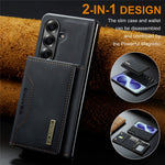 DG.MING M2 Series for Samsung Galaxy Z Fold8 Ultra Magnetic Case PU + PC + TPU Phone Cover Detachable Wallet Kickstand