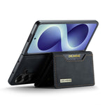 DG.MING M2 Series for Samsung Galaxy Z Fold8 Ultra Magnetic Case PU + PC + TPU Phone Cover Detachable Wallet Kickstand