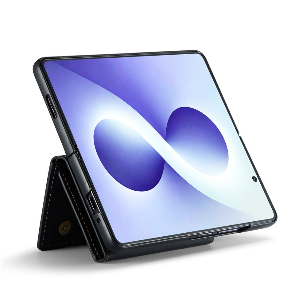 DG.MING M2 Series for Samsung Galaxy Z Fold8 Ultra Magnetic Case PU + PC + TPU Phone Cover Detachable Wallet Kickstand