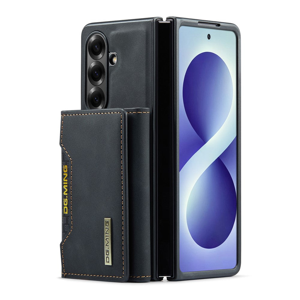 DG.MING M2 Series for Samsung Galaxy Z Fold8 Ultra Magnetic Case PU + PC + TPU Phone Cover Detachable Wallet Kickstand