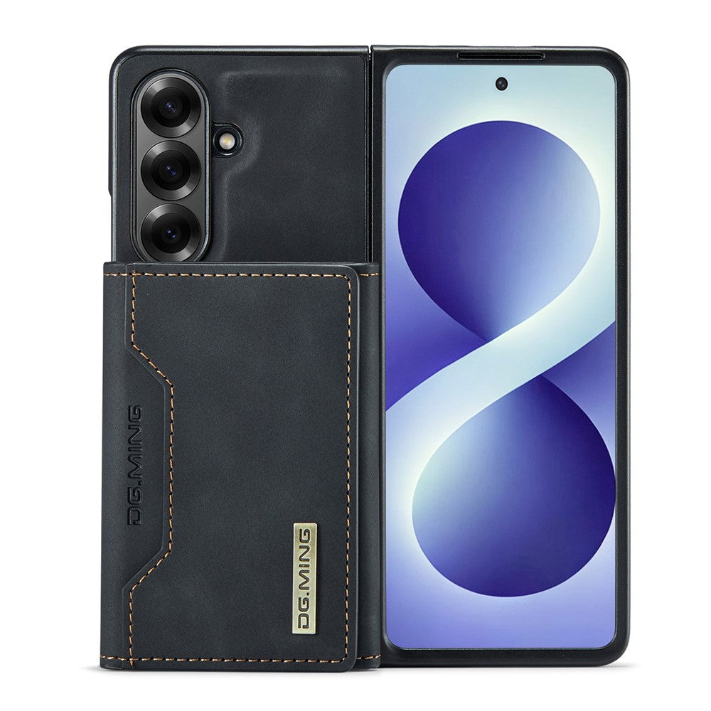 DG.MING M2 Series for Samsung Galaxy Z Fold8 Ultra Magnetic Case PU + PC + TPU Phone Cover Detachable Wallet Kickstand