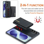 DG.MING M2 Series for Samsung Galaxy Z Fold8 Ultra Magnetic Case PU + PC + TPU Phone Cover Detachable Wallet Kickstand