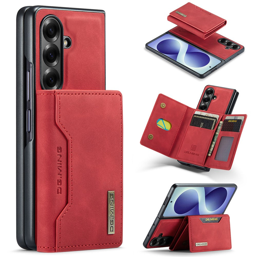 DG.MING M2 Series for Samsung Galaxy Z Fold8 Ultra Magnetic Case PU + PC + TPU Phone Cover Detachable Wallet Kickstand