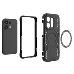 Til Oppo Reno16 5G (Global) / Reno16 Pro 5G (Global) Magnetisk Cover Butterfly Armor Hul Varmeafledning PC + TPU Telefoncover
