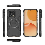 Til Oppo Reno16 5G (Global) / Reno16 Pro 5G (Global) Magnetisk Cover Butterfly Armor Hul Varmeafledning PC + TPU Telefoncover