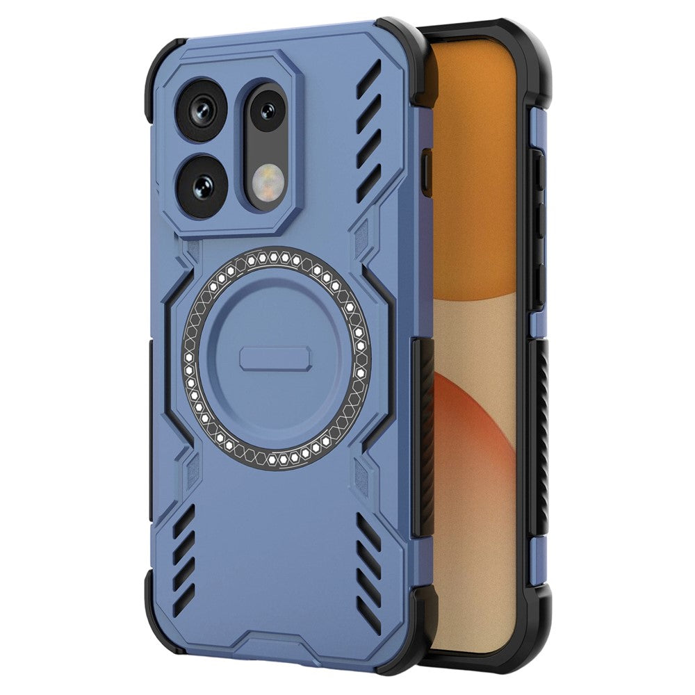 Til Oppo Reno16 5G (Global) / Reno16 Pro 5G (Global) Magnetisk Cover Butterfly Armor Hul Varmeafledning PC + TPU Telefoncover