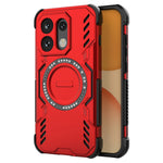 Til Oppo Reno16 5G (Global) / Reno16 Pro 5G (Global) Magnetisk Cover Butterfly Armor Hul Varmeafledning PC + TPU Telefoncover