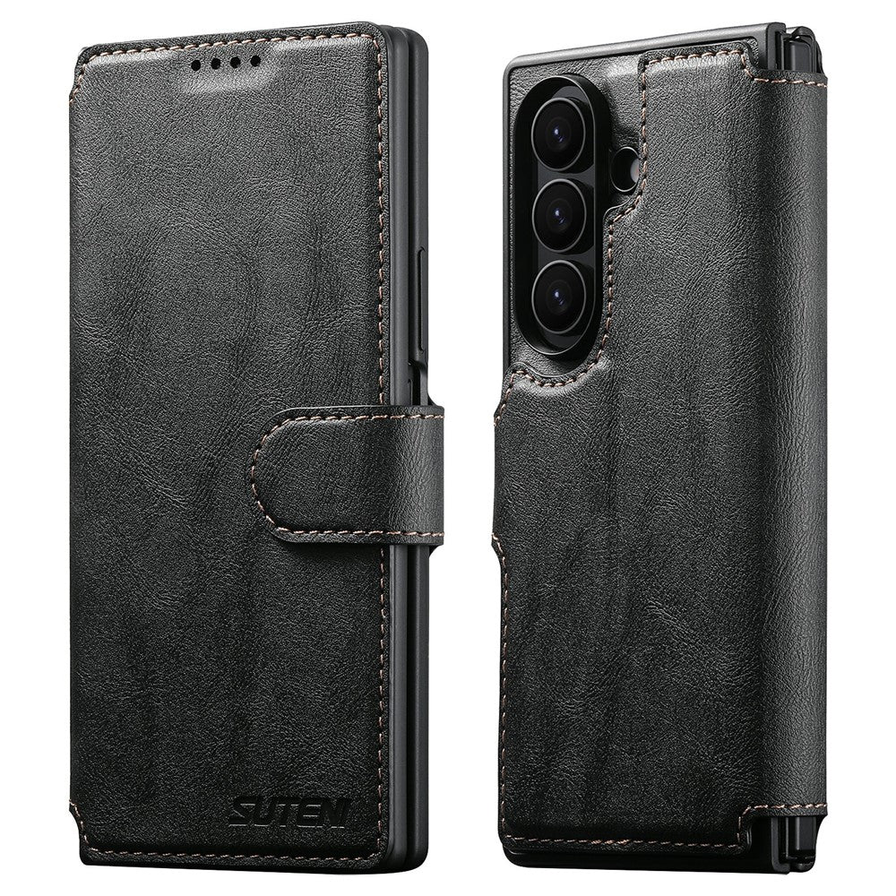 SUTENI Q-05 til Samsung Galaxy Z Fold8 Ultra Etui 2-i-1 Magnetisk Aftageligt Læder + PC Tegnebog Telefoncover