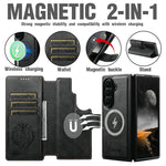 SUTENI Q-05 til Samsung Galaxy Z Fold8 Ultra Etui 2-i-1 Magnetisk Aftageligt Læder + PC Tegnebog Telefoncover