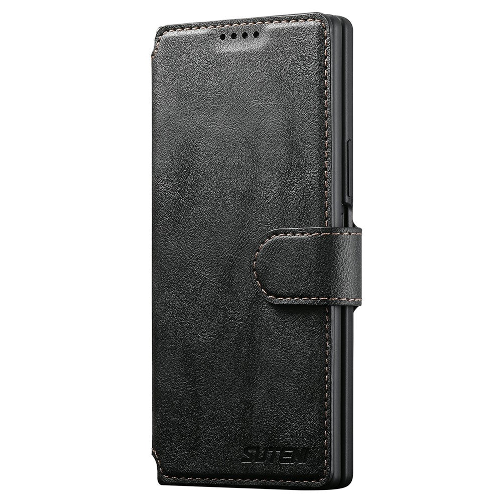 SUTENI Q-05 til Samsung Galaxy Z Fold8 Ultra Etui 2-i-1 Magnetisk Aftageligt Læder + PC Tegnebog Telefoncover