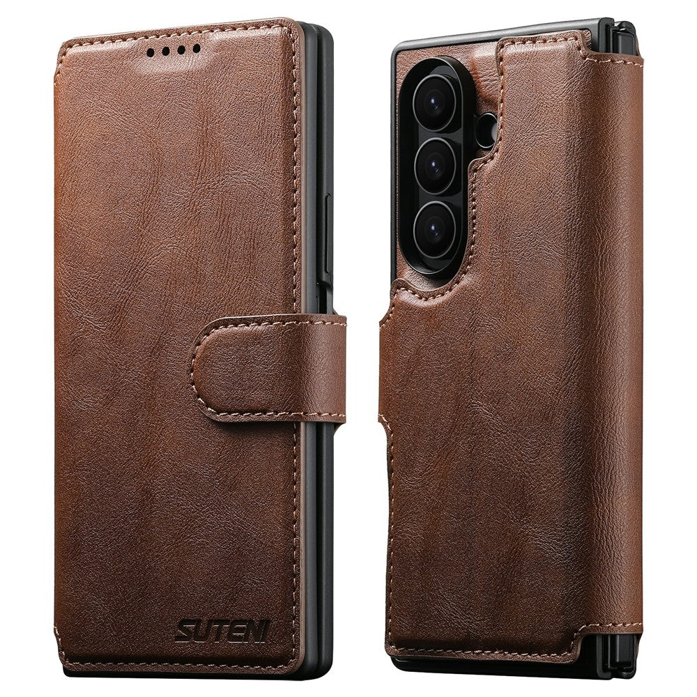 SUTENI Q-05 til Samsung Galaxy Z Fold8 Ultra Etui 2-i-1 Magnetisk Aftageligt Læder + PC Tegnebog Telefoncover
