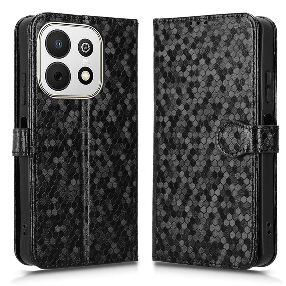 Huawei nova Y74 4G plånboksfodral prickmönster tryckt PU-lädermobilfodral med handledsrem